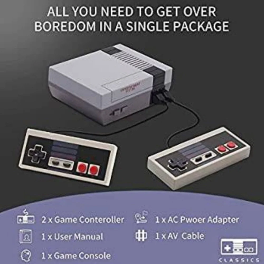 Entertainment System Mini Game Console - Gray